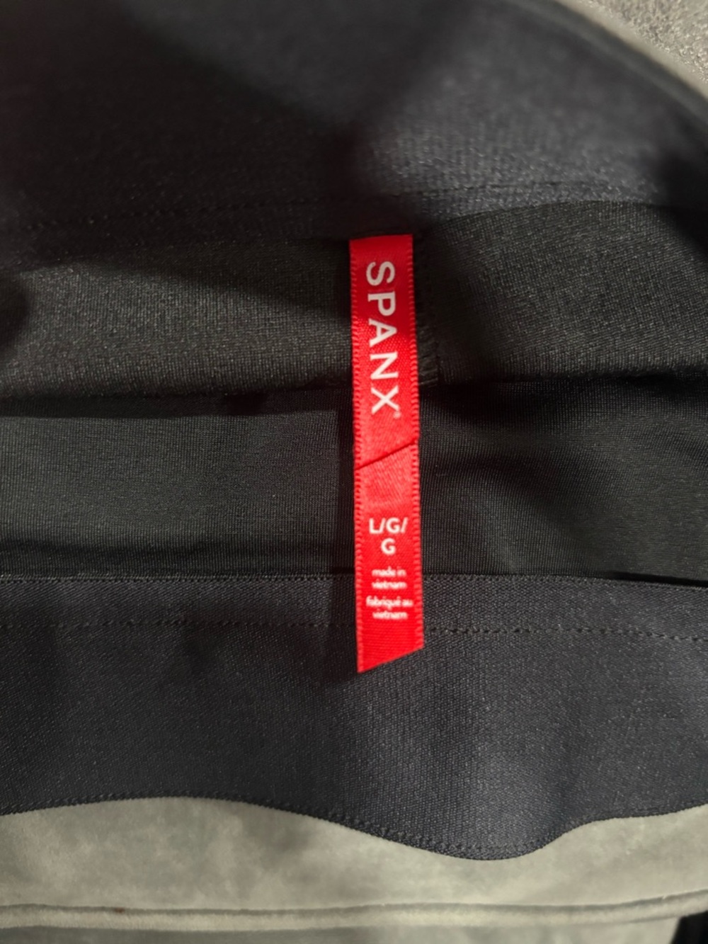 SPANX Black Shapewear with Red Logo Tag